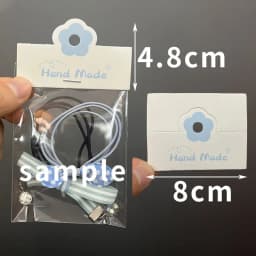 50pcs 6x8cm Korea Pink Plaid Kraft Paper Tag Packaging Cards for DIY Jewelry Bracelet Retail Tag Hair Accessories Display Labels