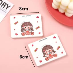 50pcs 6x8cm Korea Pink Plaid Kraft Paper Tag Packaging Cards for DIY Jewelry Bracelet Retail Tag Hair Accessories Display Labels