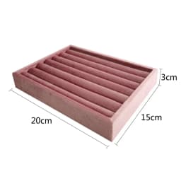 Pink Velvet Jewelry Display Stand Counter Window Necklace Earring Organizer Props Set Business Exhibition Showacase Rack