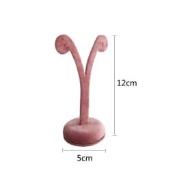 Pink Velvet Jewelry Display Stand Counter Window Necklace Earring Organizer Props Set Business Exhibition Showacase Rack