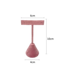 Pink Velvet Jewelry Display Stand Counter Window Necklace Earring Organizer Props Set Business Exhibition Showacase Rack
