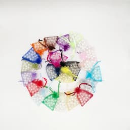 1000pcs 5x7 7x9 9x12 10x15 Small Organza Gift Bag For Jewelry Packaging Display Christmas Wedding Jewelry Storage Drawstring Bag