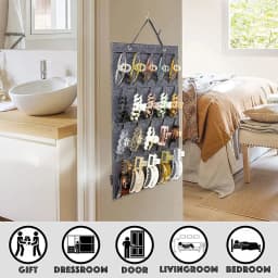 Hair Claw Clips Organizer Hanging Wall Hair Claws Holder Organizers For Women Girls Hairpins Display Accessories Storage Bag