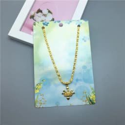50pcs 15*10cm Kraft Necklace Cards,Big Necklace Packaging Displays Card and Blank Pendant Paper Cards