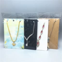 50pcs 15*10cm Kraft Necklace Cards,Big Necklace Packaging Displays Card and Blank Pendant Paper Cards