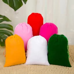 100pcs/Lot Drawstring Velvet Bags Jewellery Pouches 5x7 7x9 8x10 10x12cm Wedding Party Gift Packaging Bag Custom Logo Print
