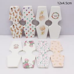 4.5x12cm 50 Piece Jewelry Set Card Paper Necklace/Bracelet/Hair Accessory Display Label Card