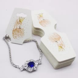 4.5x12cm 50 Piece Jewelry Set Card Paper Necklace/Bracelet/Hair Accessory Display Label Card