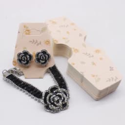 4.5x12cm 50 Piece Jewelry Set Card Paper Necklace/Bracelet/Hair Accessory Display Label Card