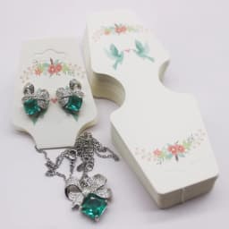 4.5x12cm 50 Piece Jewelry Set Card Paper Necklace/Bracelet/Hair Accessory Display Label Card