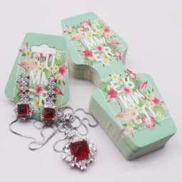 4.5x12cm 50 Piece Jewelry Set Card Paper Necklace/Bracelet/Hair Accessory Display Label Card