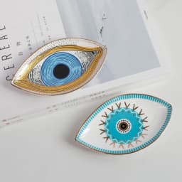 Trinket Dish Ring Dish Ceramic Evil Eye Trinket Plate Cute Decor Jewelry Tray Gift Dish
