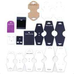 New 19 Style Paper Plastic Earring Ear Stud Ring Hang Tag Card Jewelry Show Display Packing Card Holder Packaging For Necklaces