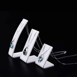 Fashion White Acrylic Necklace Jewellry Display Stand Holder Earring Pendant Exhibition Shelf 3 Sizes Jewellery Storage Showcase