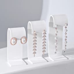 New Fashion 3pcs Of Set Of Black/White/Transparent Acrylic Earrings Jewelry Display Stand Props Display Shelf Shot