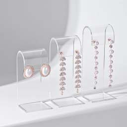 New Fashion 3pcs Of Set Of Black/White/Transparent Acrylic Earrings Jewelry Display Stand Props Display Shelf Shot
