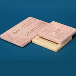 Diamond Velvet Jewelry Display Tray Ring Ear Studs Storage Tray Necklace Bracelet Pendant Storage Display Tray
