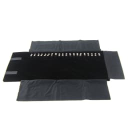 20 Buckles Necklace Storage Bag Jewelry Nylon Roll Organizer Bag Velvet Bracelet Carrying Display Holder Jewelry Business Pouch