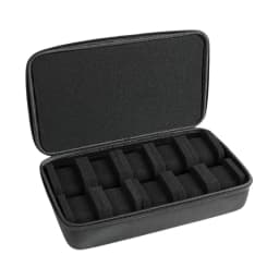 Protective Watch Travel Pouches Portable For Men 10 Slots Organizers With Cushioned Interiors Secure Zipperes Closure