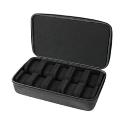 Protective Watch Travel Pouches Portable For Men 10 Slots Organizers With Cushioned Interiors Secure Zipperes Closure