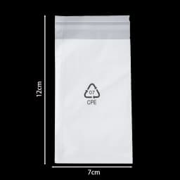 50pcs/Lot CPE Frosted Bags Jewelry Package Plastic Bag for Earrings Necklace Bracelet Beads Jewelry Organizer Display Packaging