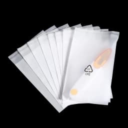 50pcs/Lot CPE Frosted Bags Jewelry Package Plastic Bag for Earrings Necklace Bracelet Beads Jewelry Organizer Display Packaging