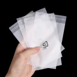 50pcs/Lot CPE Frosted Bags Jewelry Package Plastic Bag for Earrings Necklace Bracelet Beads Jewelry Organizer Display Packaging