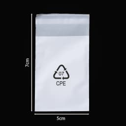 50pcs/Lot CPE Frosted Bags Jewelry Package Plastic Bag for Earrings Necklace Bracelet Beads Jewelry Organizer Display Packaging