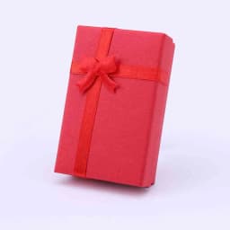 10Pcs 5x8x2.5cm Jewelry Box Gold Silver Gift Cardboard Boxes for Pendent Necklace Earrings Rings Bag Packaging with White Sponge