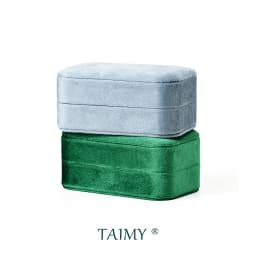 TAIMY Mini Velvet Jewelry Box Portable Travel Jewelry Storage Case Ring Necklace Earring Custom Logo&Color Personalized Gifts