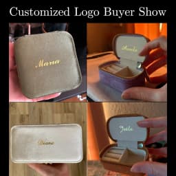 TAIMY Mini Velvet Jewelry Box Portable Travel Jewelry Storage Case Ring Necklace Earring Custom Logo&Color Personalized Gifts