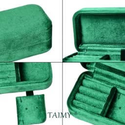 TAIMY Mini Velvet Jewelry Box Portable Travel Jewelry Storage Case Ring Necklace Earring Custom Logo&Color Personalized Gifts
