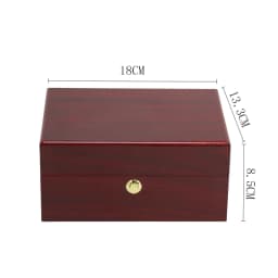 Premium Wooden Watch Box Flip Cover Piano Baking Paint Packaging Box Large Capacity Unisex Gift Box for Wristwatches
