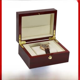 Premium Wooden Watch Box Flip Cover Piano Baking Paint Packaging Box Large Capacity Unisex Gift Box for Wristwatches