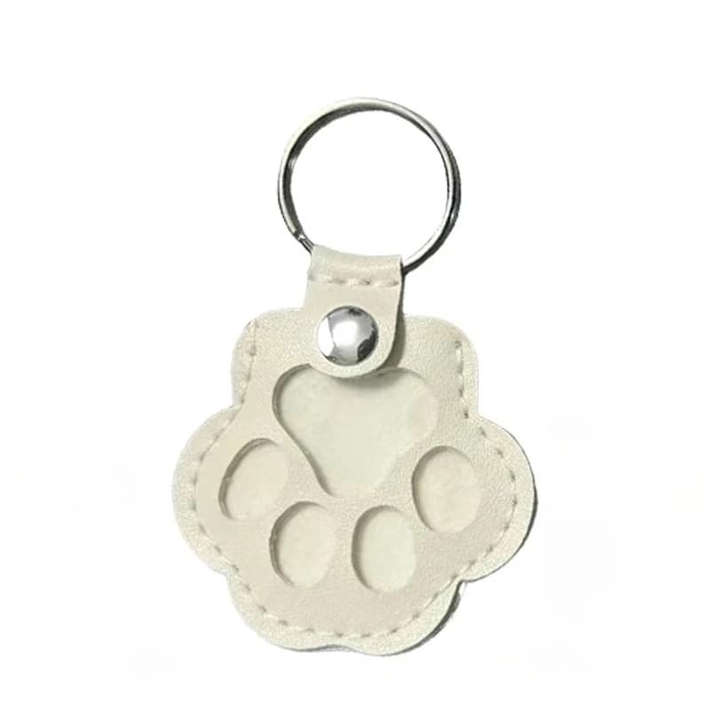 1PC Leather pet hair storage bag, cat paw keychain, multifunctional portable keychain, exquisite bag pendant
