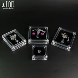 Creative Transparent Jewelry Display Box Necklace Pendant Case Acrylic Showing Case Holder Jewelry Gift Box Trinket Box