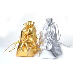 50pcs/lot 7x9cm 9x12cm Adjustable Jewelry Packing Fabric Bag Silver/Gold Colors Drawstring Wedding Storage Pouches