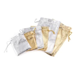 50pcs/lot 7x9cm 9x12cm Adjustable Jewelry Packing Fabric Bag Silver/Gold Colors Drawstring Wedding Storage Pouches