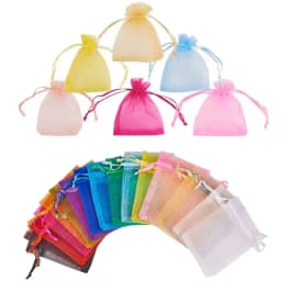 50pcs/lot 7x9cm 9x12cm Adjustable Jewelry Packing Fabric Bag Silver/Gold Colors Drawstring Wedding Storage Pouches