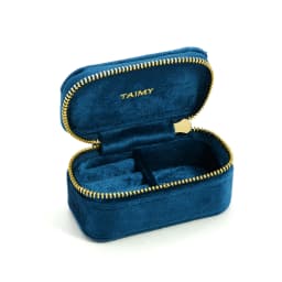 TAIMY Personalise Mini Velvet Jewelry Box Custom Logo Kawaii Girls Ring Earrings Tiny Jewelry Storage Box Jewellery Organizer