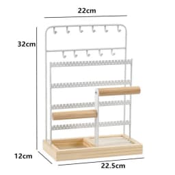 Jewelry Rack Multi Tiers Stable Earrings Rings Necklaces Bracelets Display Holder Shop Showcase Jewelry Organizer Display Stand