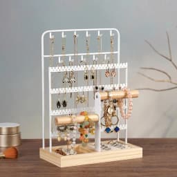 Jewelry Rack Multi Tiers Stable Earrings Rings Necklaces Bracelets Display Holder Shop Showcase Jewelry Organizer Display Stand