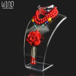 Plastic Mannequin Necklace Display Bust Stand Holder Jewellry Mannequin Bust Rack for Necklaces Pendant Earrings Display Shelf