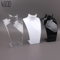 Plastic Mannequin Necklace Display Bust Stand Holder Jewellry Mannequin Bust Rack for Necklaces Pendant Earrings Display Shelf