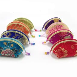 Chinese Style Purse Pouch Zip Women Jewelry Storage Bag Multi-color Embroidery Cloth Jewelry Pouch Jewelry Container