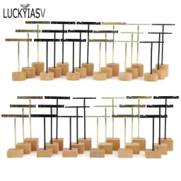 3pcs/lot Jewelry Display for earrings T-Bar Wooden Base Earrings Rack Holder Earrings Organizer Showcase Ear Studs Stand