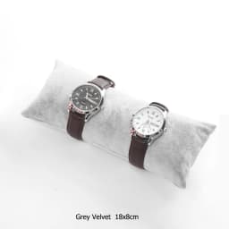 Black/Grey Velvet Bracelet Pillow Display Holder Watch Packaging Organizer Wholesale Bangle Soft Cushion Collection Storage Case