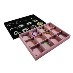 Lishi Velvet jewelry display tray ring stud earrings necklace pendants bracelet storage display tray counter display tray