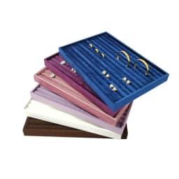 Lishi Velvet jewelry display tray ring stud earrings necklace pendants bracelet storage display tray counter display tray