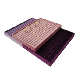 Lishi Velvet jewelry display tray ring stud earrings necklace pendants bracelet storage display tray counter display tray
